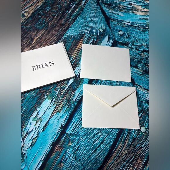 "BRIAN" 8 pc NEW Personalized Notecards & Envelopes - Picture 3 of 3